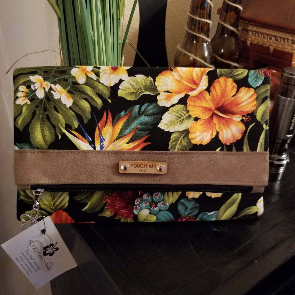 SOLD! Made in Hawaii Fold-Over Clutch